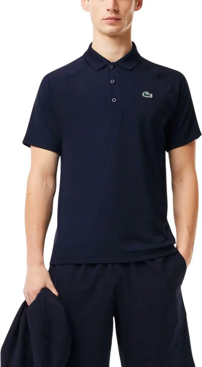 Lacoste Polo Shirt Heren Navy DH3201-166 - M/L - afbeelding 4 van 6