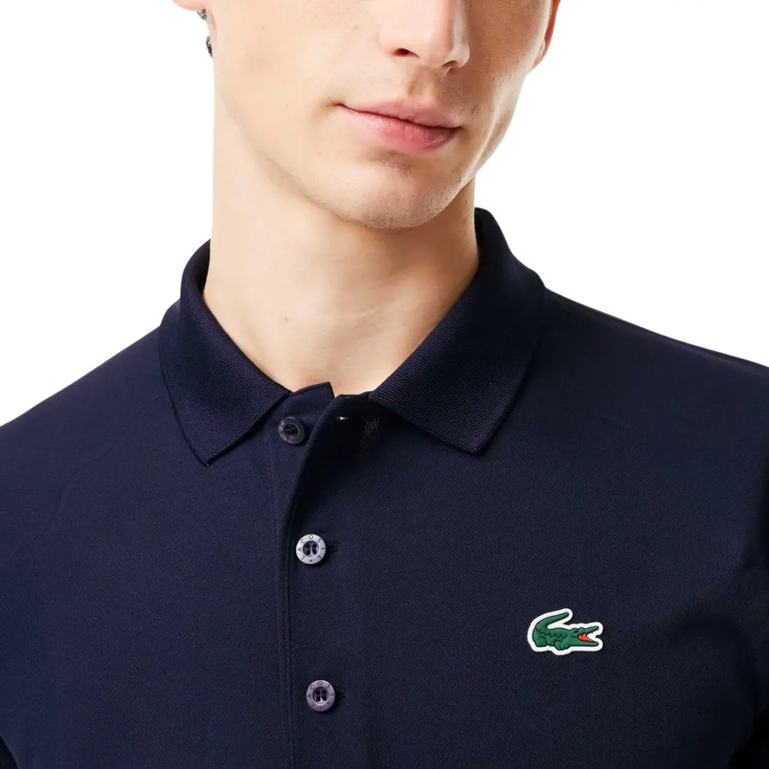 Lacoste Polo Shirt Heren Navy DH3201-166 - M/L - afbeelding 3 van 6