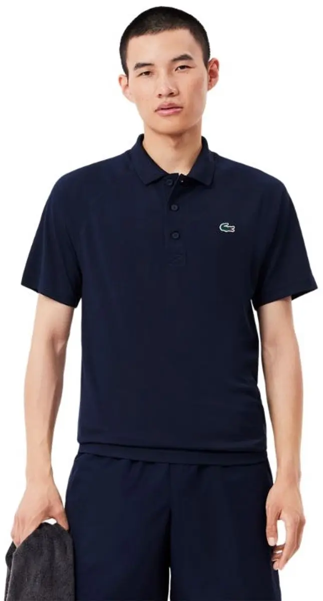Lacoste Polo Shirt Heren Navy DH3201-166 - M/L - afbeelding 6 van 6