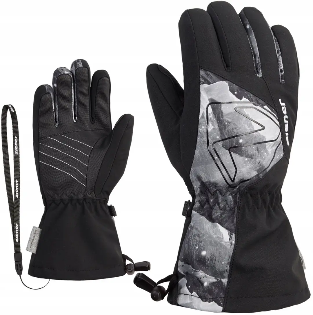 Ziener Laval AS AW Junior ski handschoenen zwart/grijs maat 6