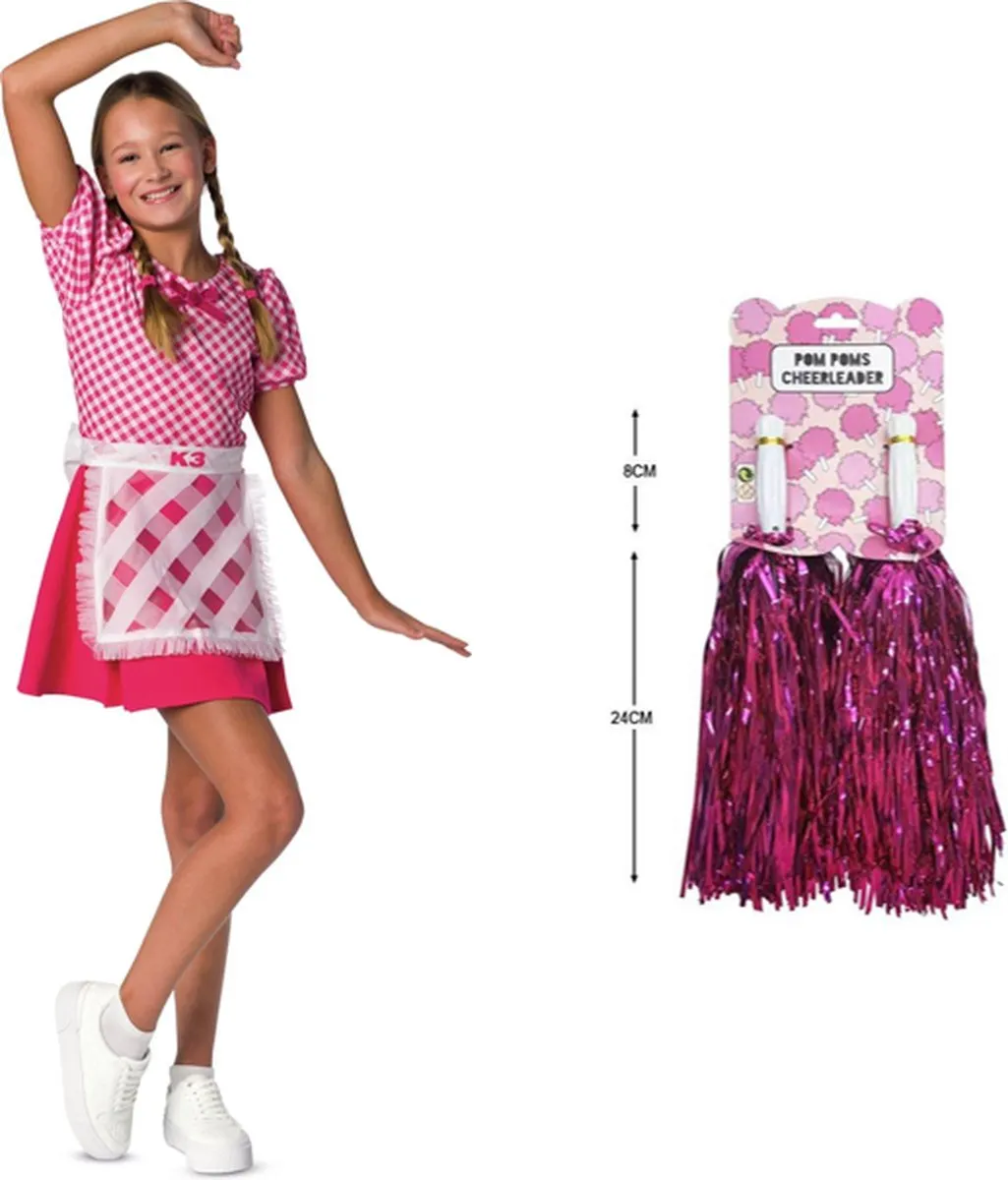 K3 Verkleedjurk Biggetjes 152 Roze