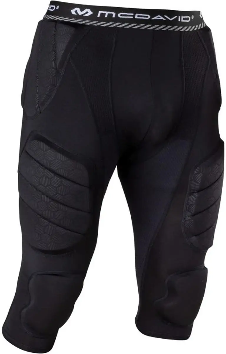 McDavid (7418) Rival Intg 7 pad 3/4 Pant Adult Size L Black Girdle Pants voor Sp