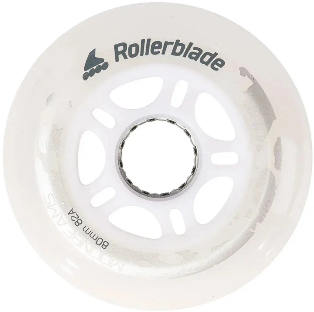 Rollerblade Moonbeams Led 80/82a Wielen - Wit - afbeelding 2 van 2