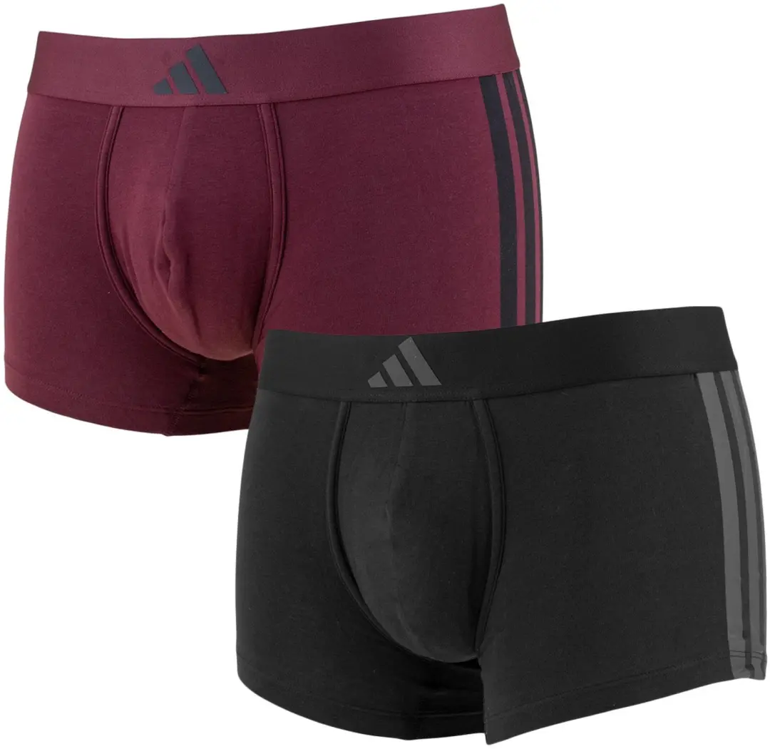 Adidas heren active flex 2P boxers basic stripe zwart & paars