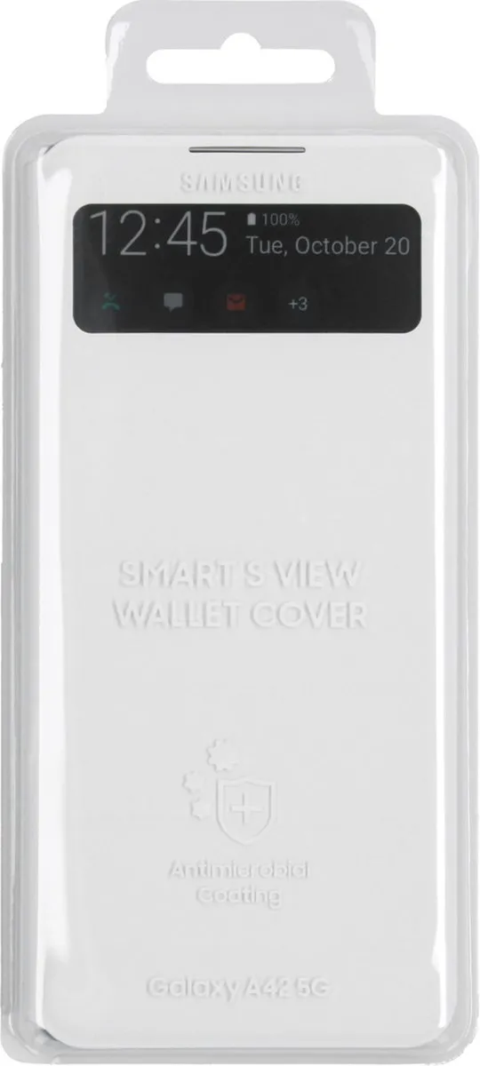 Samsung Smart S View Hoesje Galaxy A42 5G - Wit