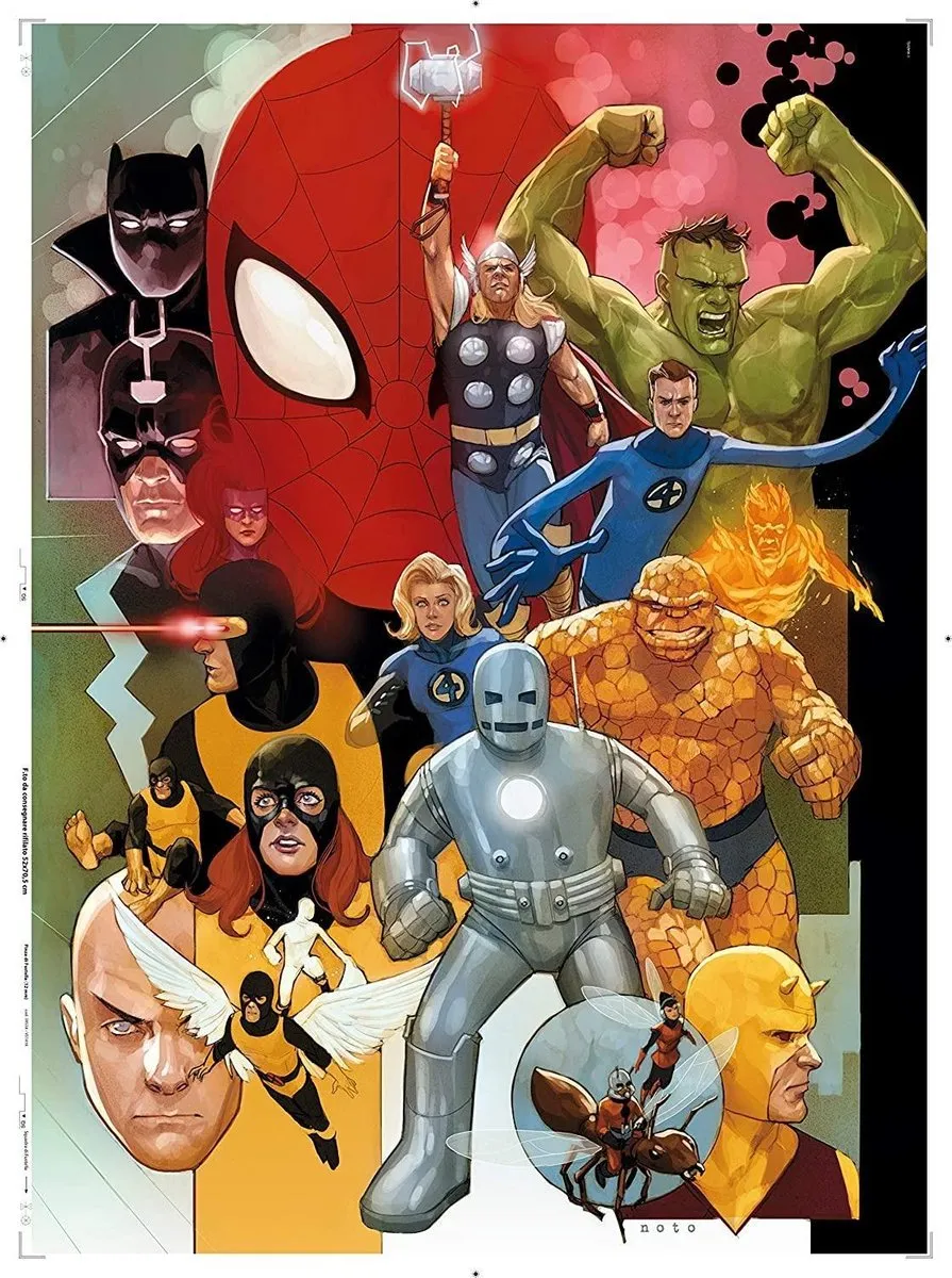 Marvel 1000-delige Puzzle Multicolor