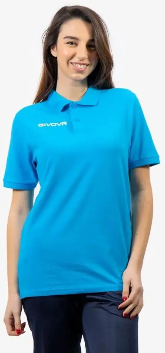 Givova Polo Cotone Zomerblauw - 4XL