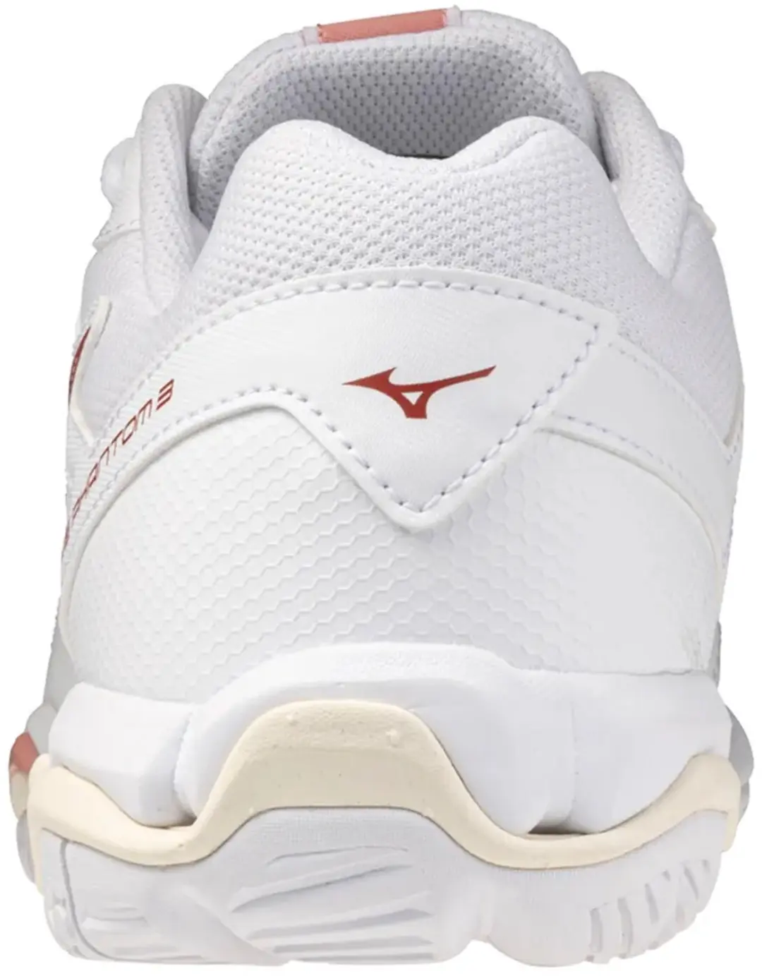 Mizuno Wave Phantom 3 Dames Sportschoenen 42.5 - Wit/Rose - afbeelding 3 van 3