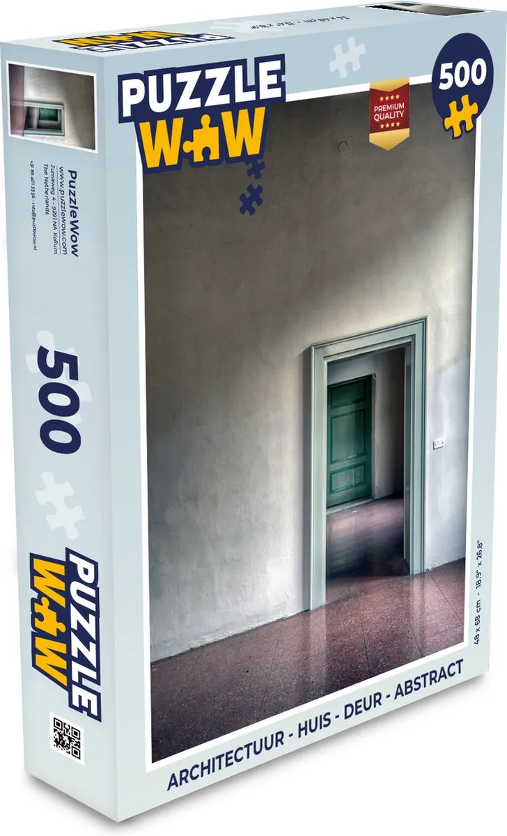 PuzzleWow Architectuur Huis Deur Legpuzzel 500 Stuks