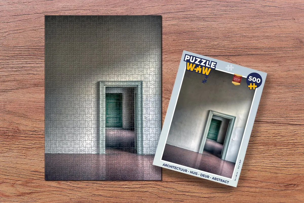 PuzzleWow Architectuur Huis Deur Legpuzzel 500 Stuks - Multicolor