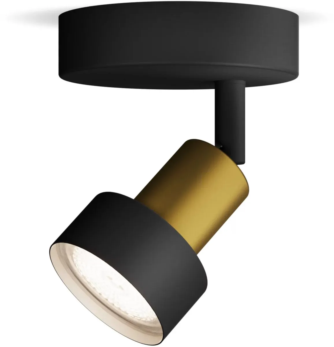 Philips Conduit Spot Wandspot GU10 LED - Zwart/Goud
