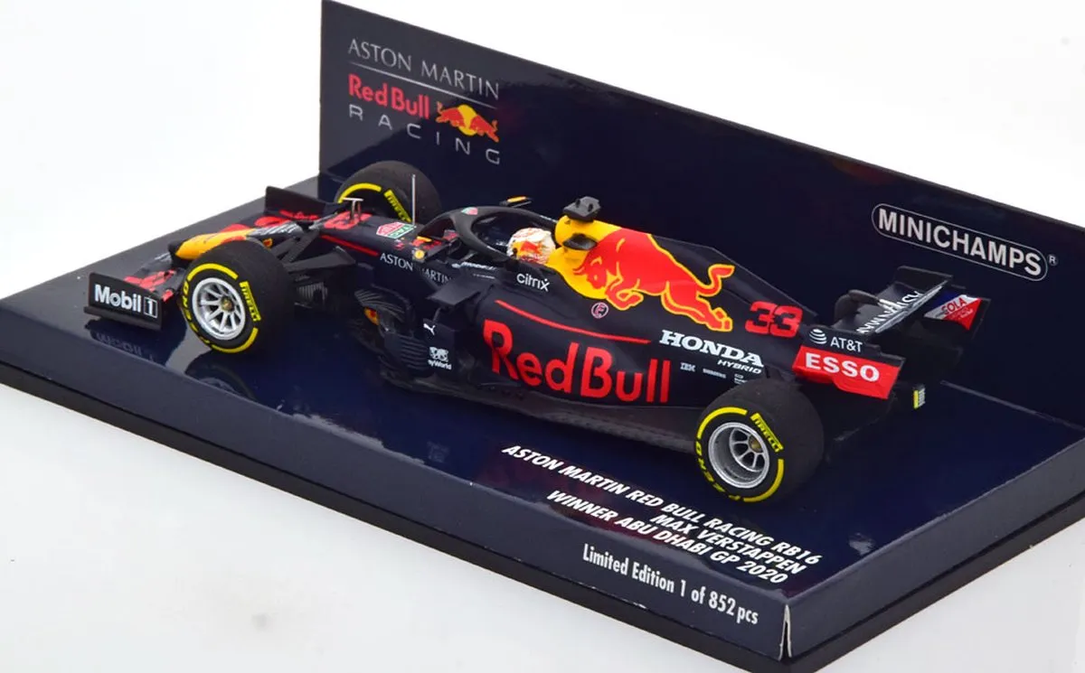 Formule 1 Aston Martin Red Bull Racing RB16 #33 Minichamps 1:43 - Abu Dhabi GP 2020