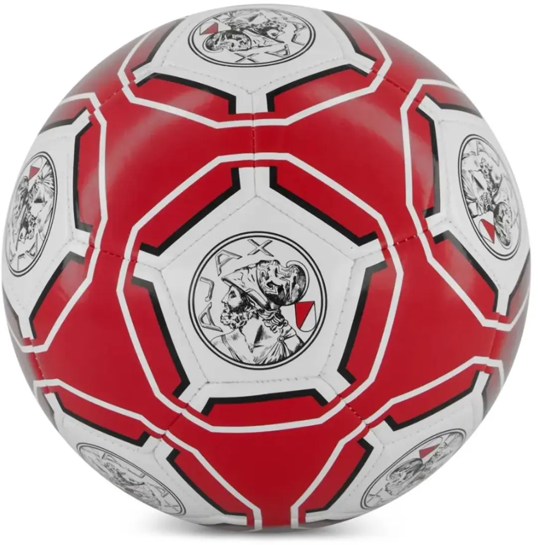 Ajax Voetbal Rood Wit Oud Logo Opgepompt Maat 5