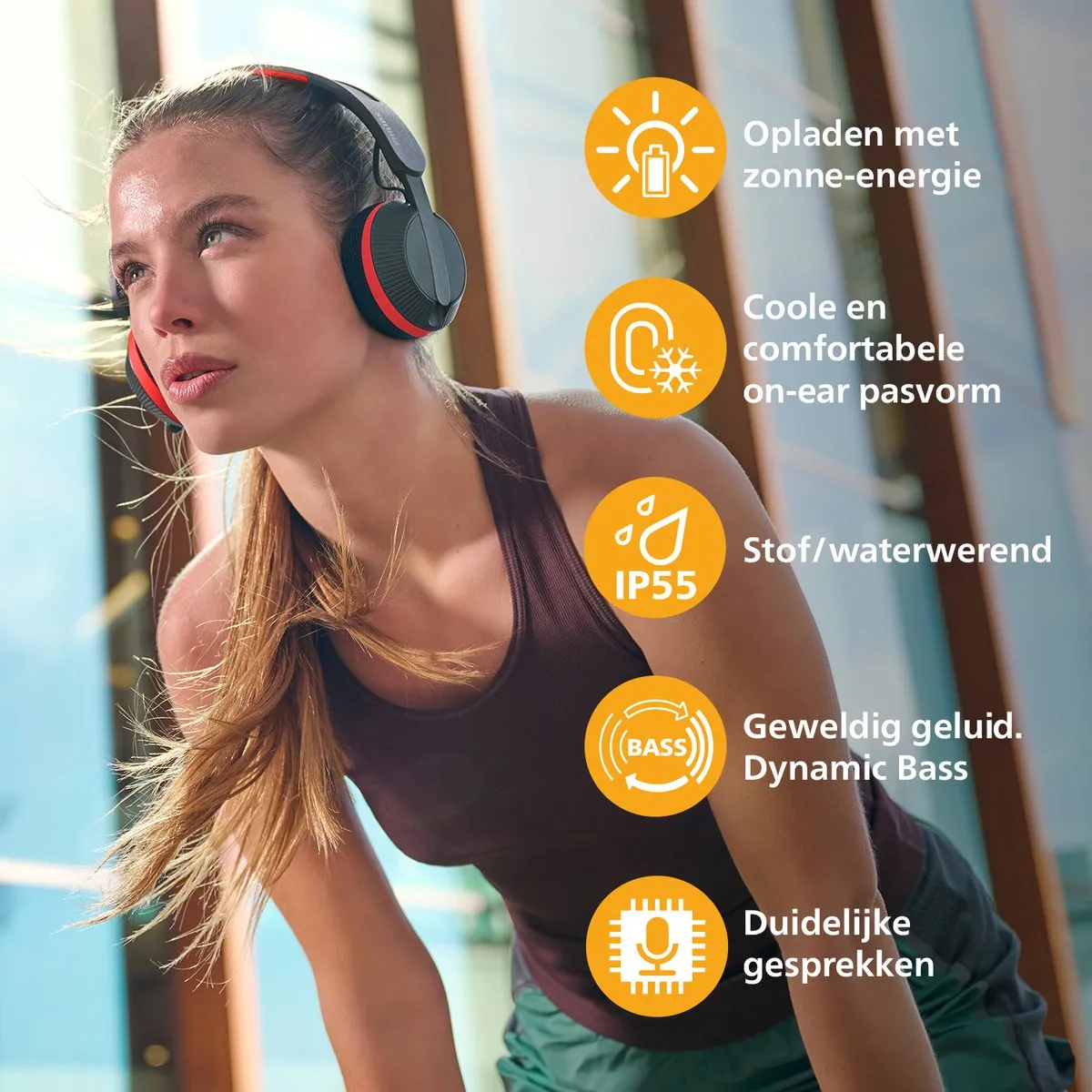 Philips TAA6219 Bluetooth Koptelefoon - Zonne-energie - 40mm Drivers