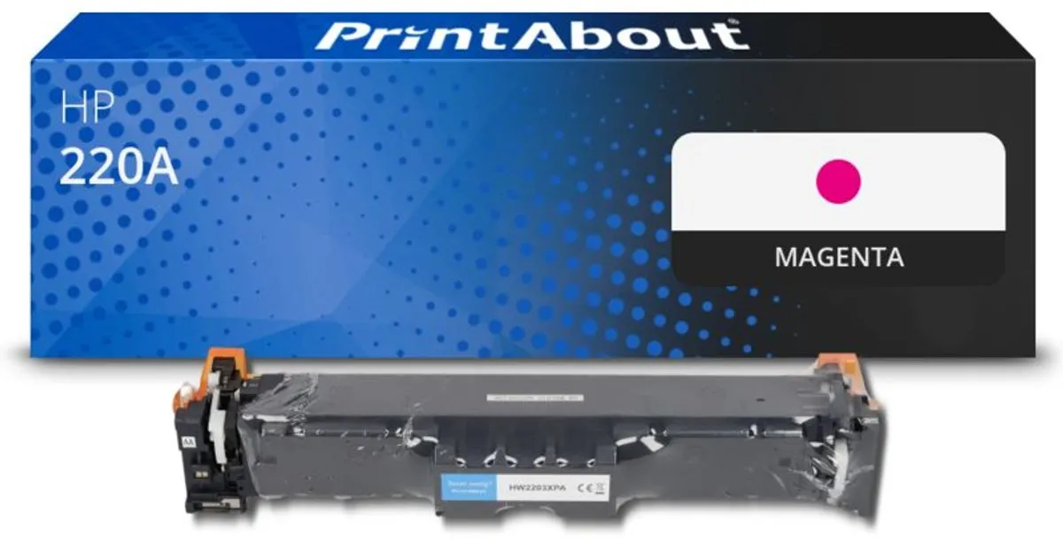 PrintAbout Huismerk HP 220A W2203A Toner Magenta - 6.000 pagina's