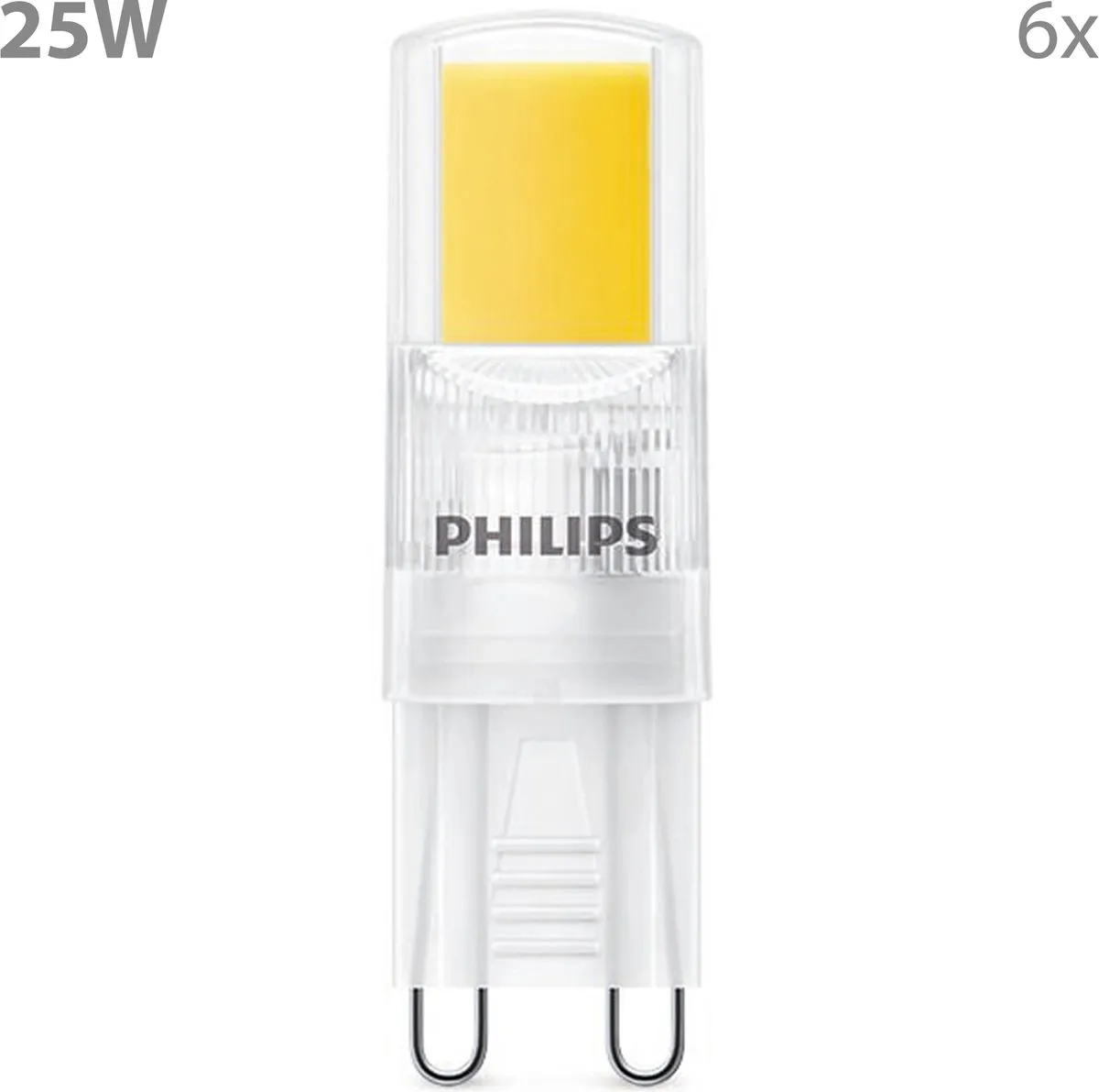 Philips LED G9 LED Capsulelamp 2W Warmwit - 6 Stuks