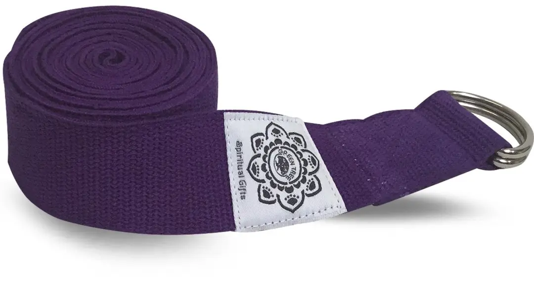 Green Tree Yoga riem paars 250 cm 1st