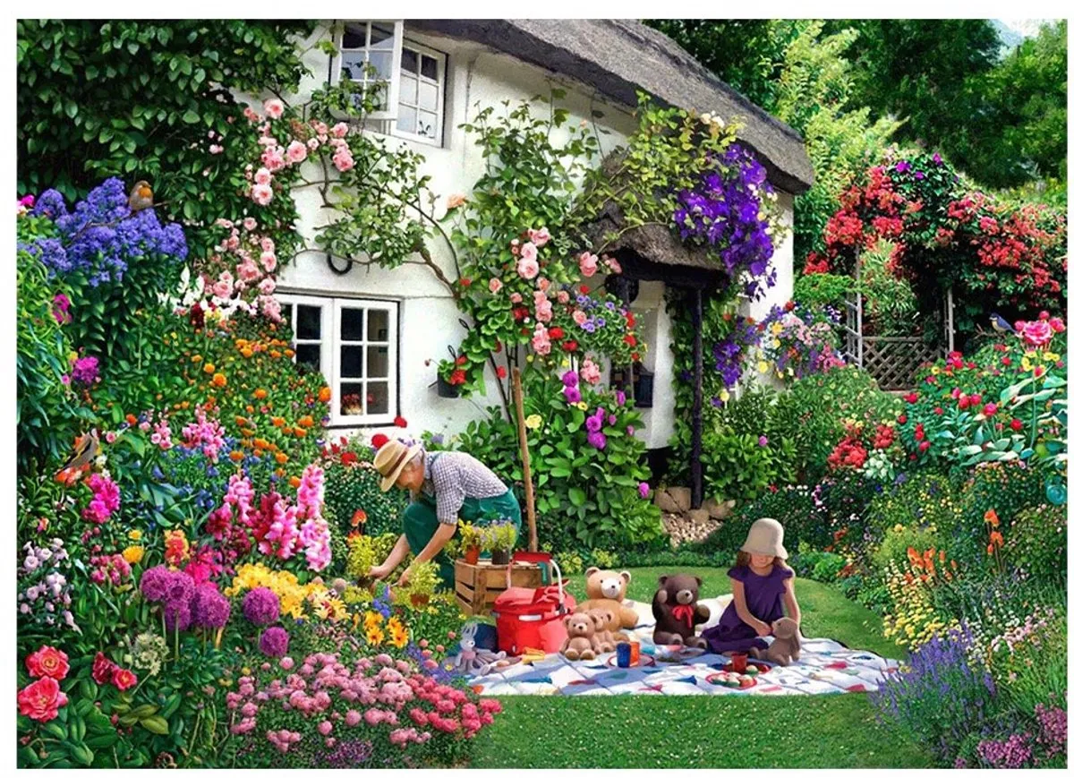 House Of Puzzles Teddy Bears Picnic Legpuzzel 500 XL - Multicolor