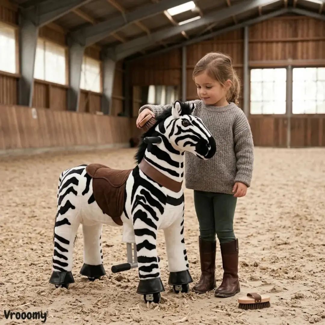 Vrooomy Mechanisch Zebra S Rijpaard 5100665 - Zwart - afbeelding 4 van 6