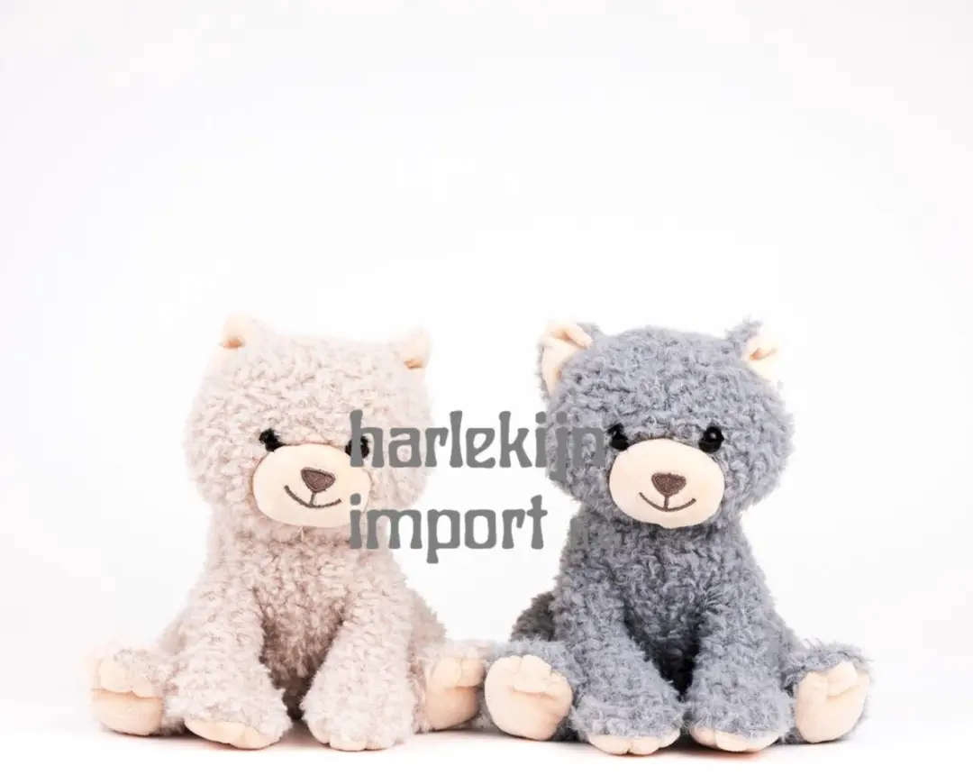 Egmont Toys knuffel kat pluche speelgoed 20 cm voor baby's.