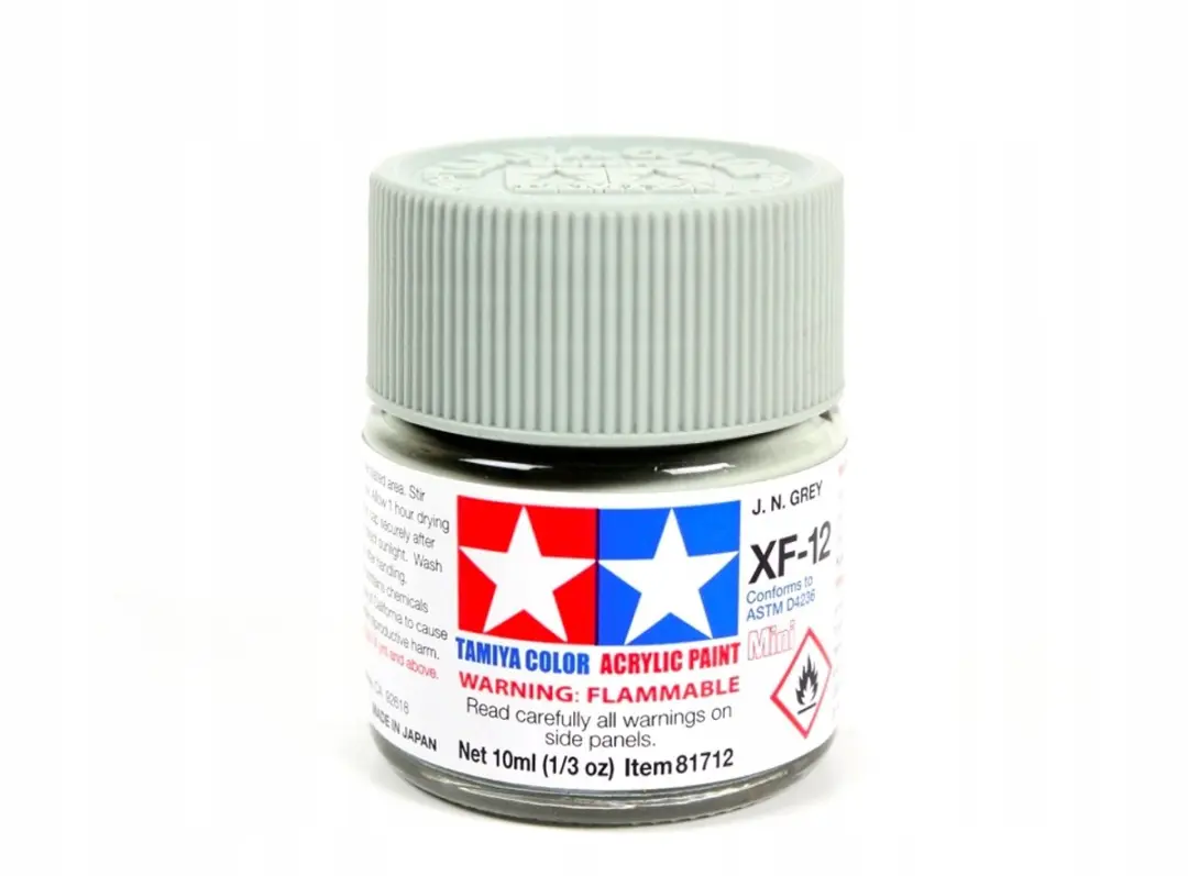 Tamiya Acrylverf Grijs Mat 10ml XF-12 J.N. Grey