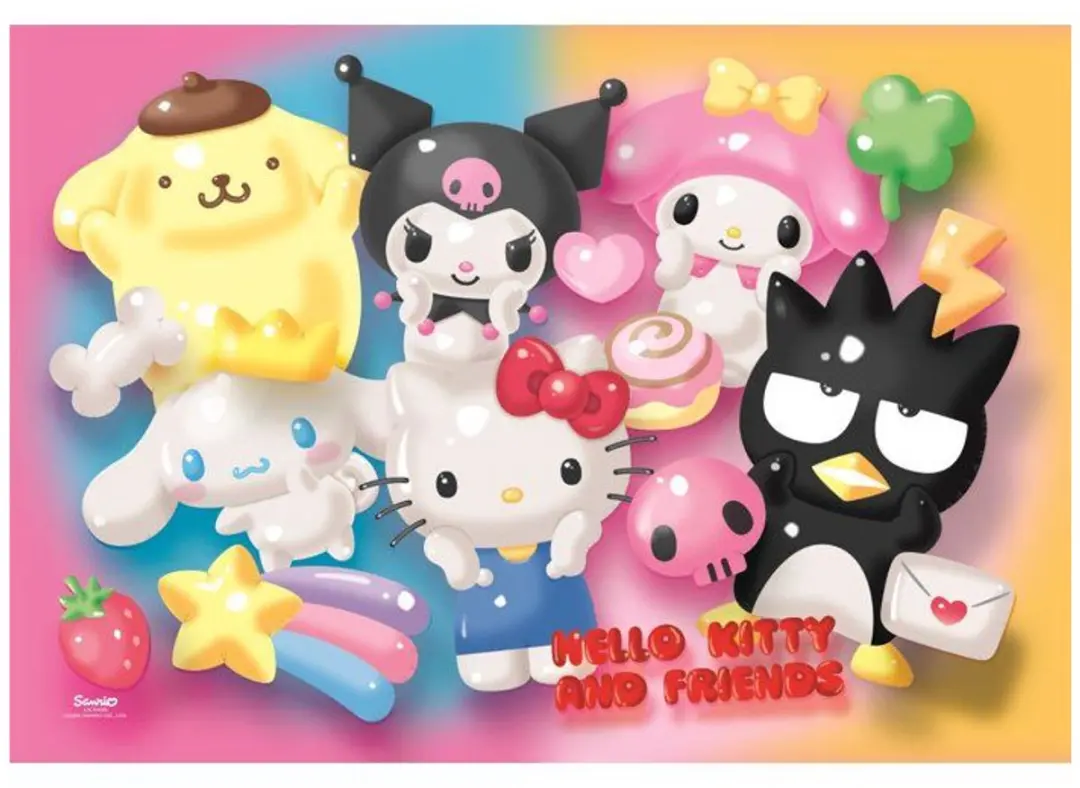 Clementoni Super Hello Kitty Puzzel 104 Stuks - Kleurrijk - afbeelding 2 van 5