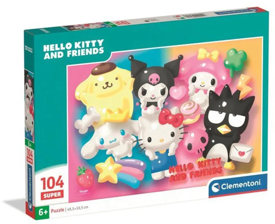 Clementoni Super Hello Kitty Puzzel 104 Stuks