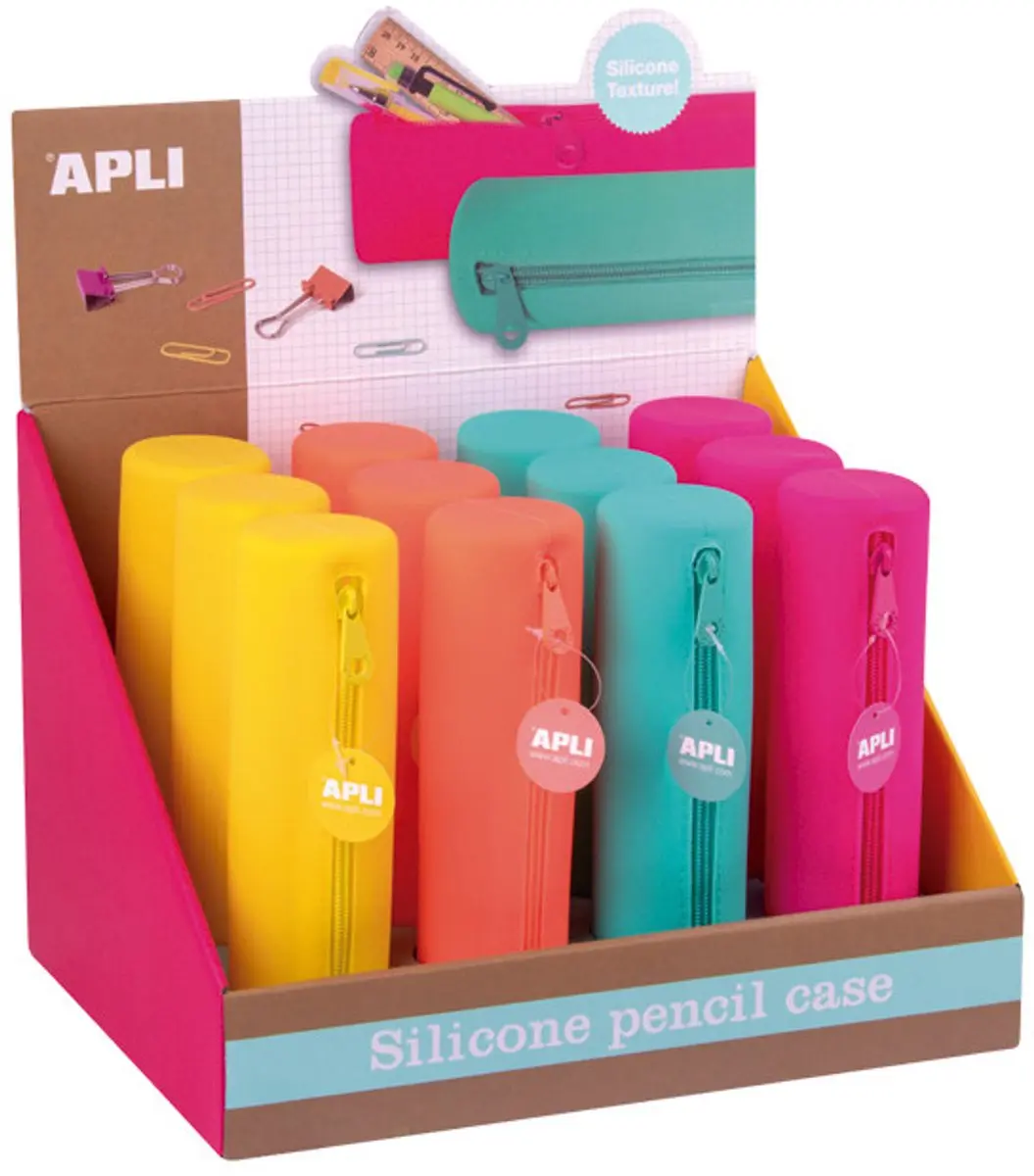 APLI Kids etui siliconen soft fluo