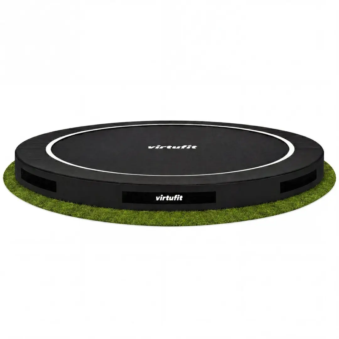 Virtufit Inground Trampoline Ø305cm - Zwart