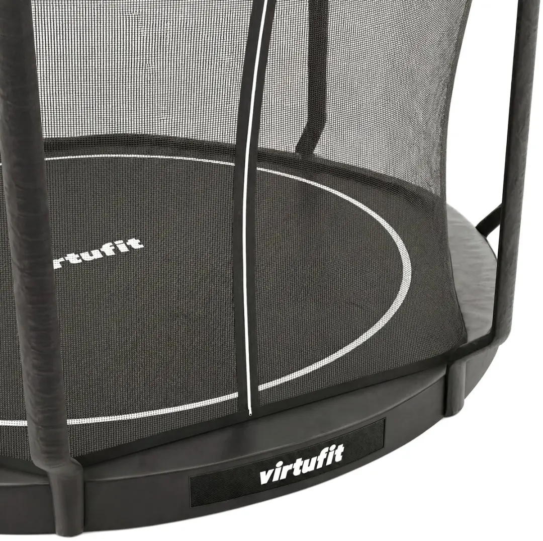 Virtufit Inground Trampoline Ø366cm - Zwart - afbeelding 2 van 6