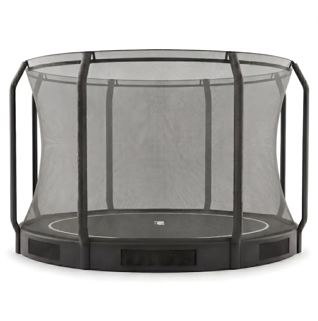 Virtufit Inground Trampoline Ø366cm - Zwart - afbeelding 3 van 6