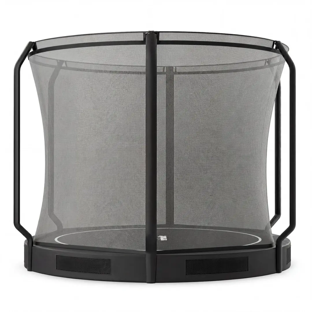 Virtufit Inground Trampoline Ø251cm - Zwart - afbeelding 2 van 6