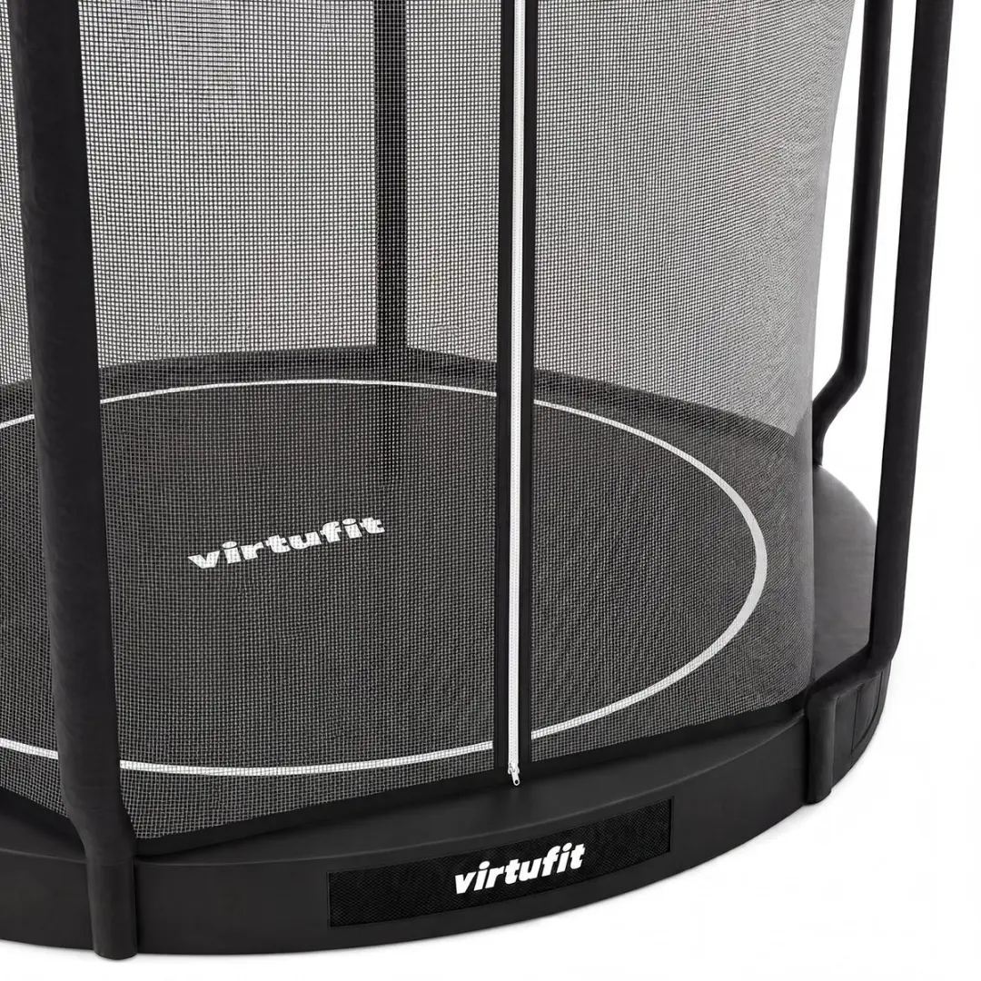 Virtufit Inground Trampoline Ø251cm - Zwart - afbeelding 3 van 6