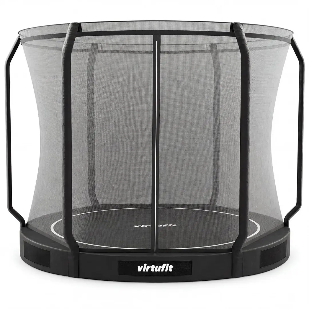 Virtufit Inground Trampoline Ø251cm - Zwart - afbeelding 4 van 6