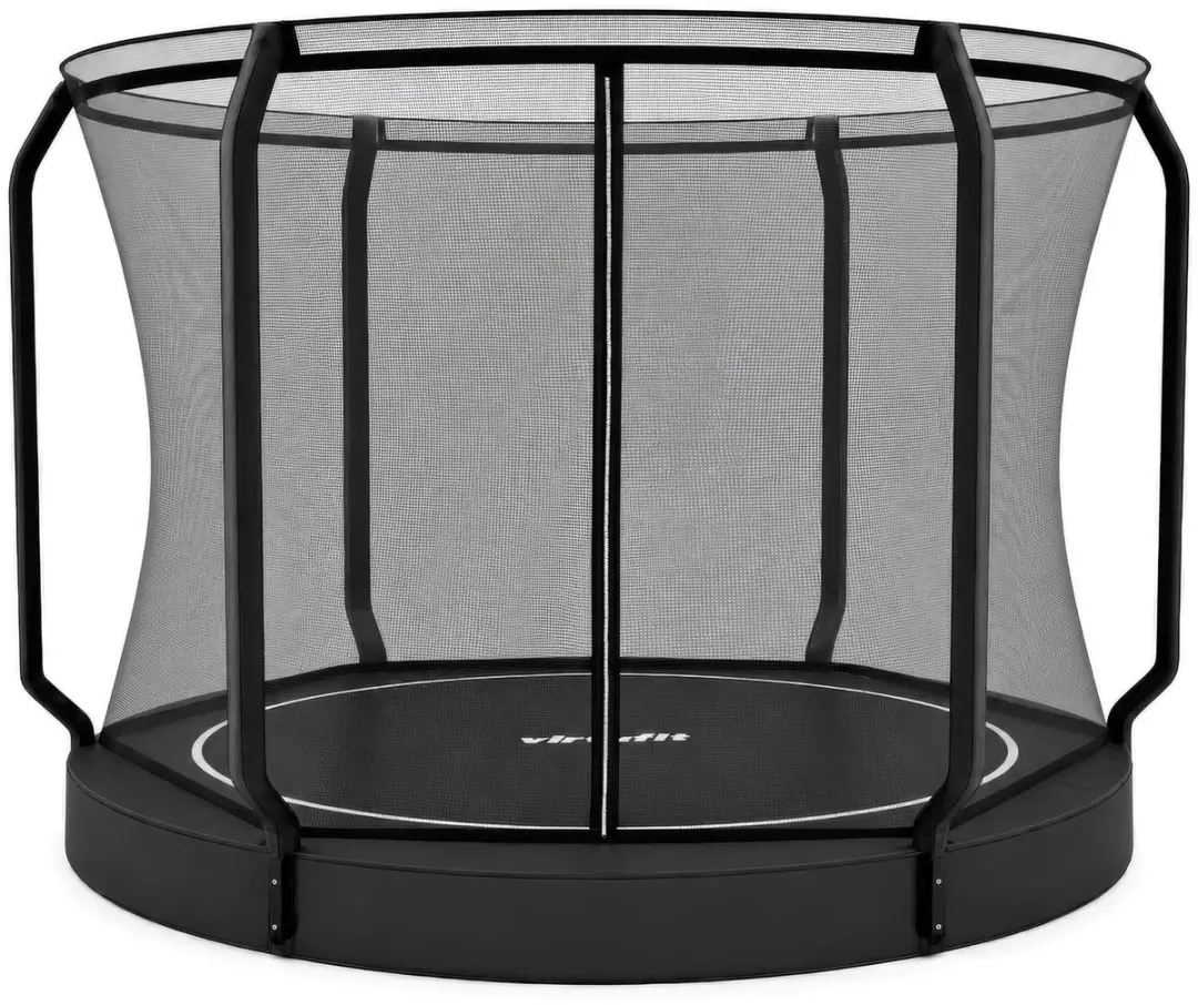 Virtufit GroundLevel Trampoline Ø305cm - Zwart - afbeelding 3 van 6
