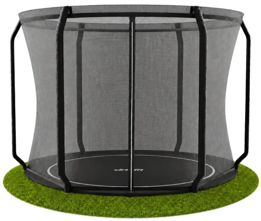 Virtufit GroundLevel Trampoline Ø305cm - Zwart