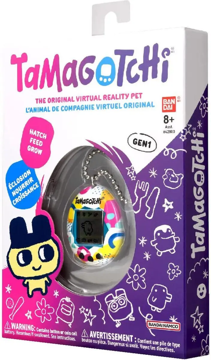 Bandai Tamagotchi Originele Memphis Style - Virtueel huisdier - Multi - afbeelding 4 van 6