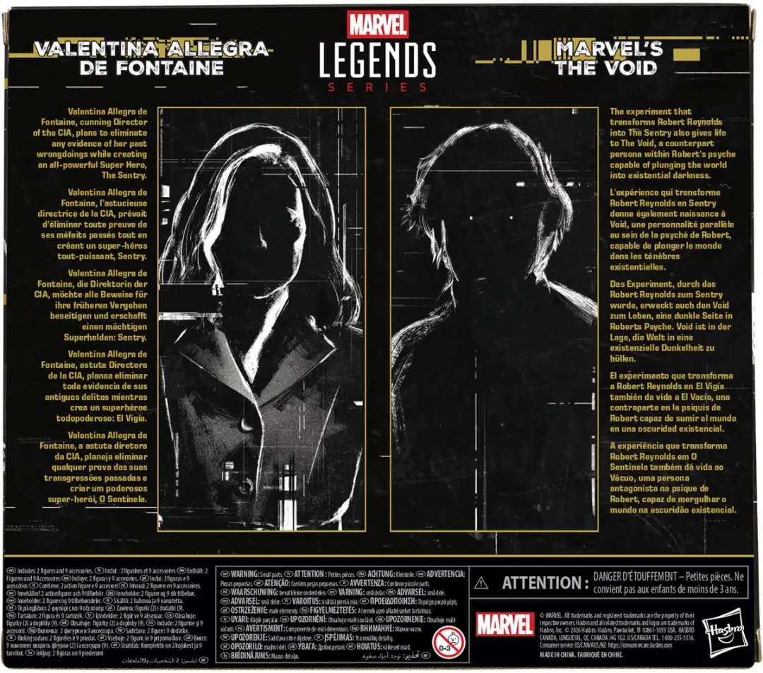 Marvel Legends Valentina Allegra de Fontaine & Marvel's The Void 2-Pack - 15cm - afbeelding 2 van 6