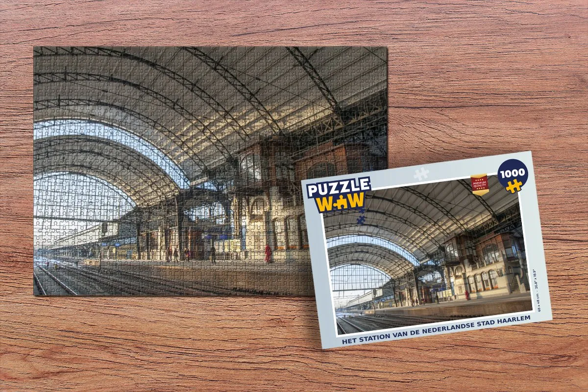 PuzzleWow Haarlem Legpuzzel 1000 Stuks - Multicolor