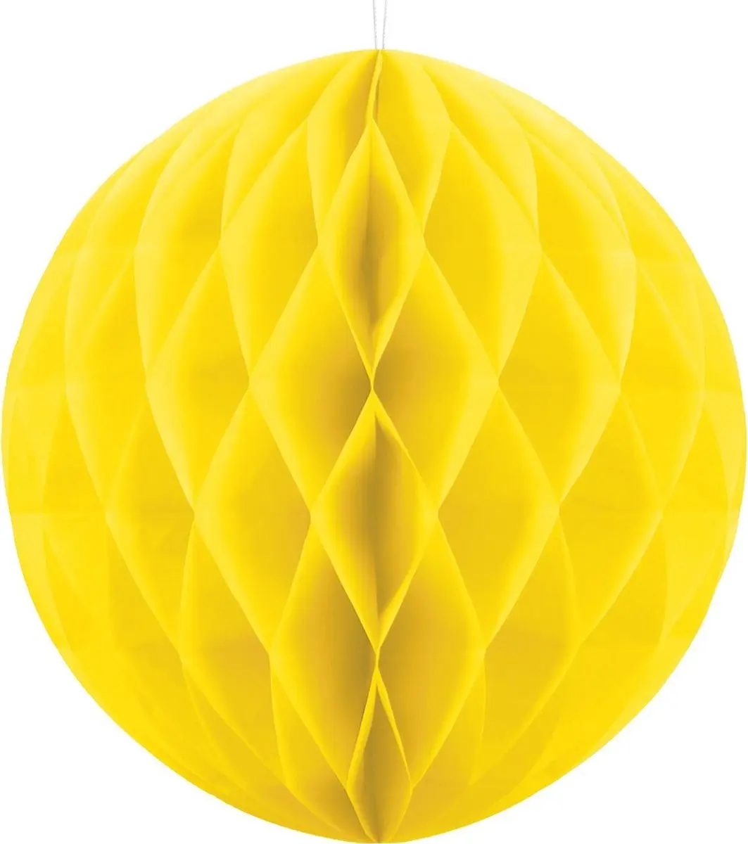 Honeycomb Bal Geel 30cm