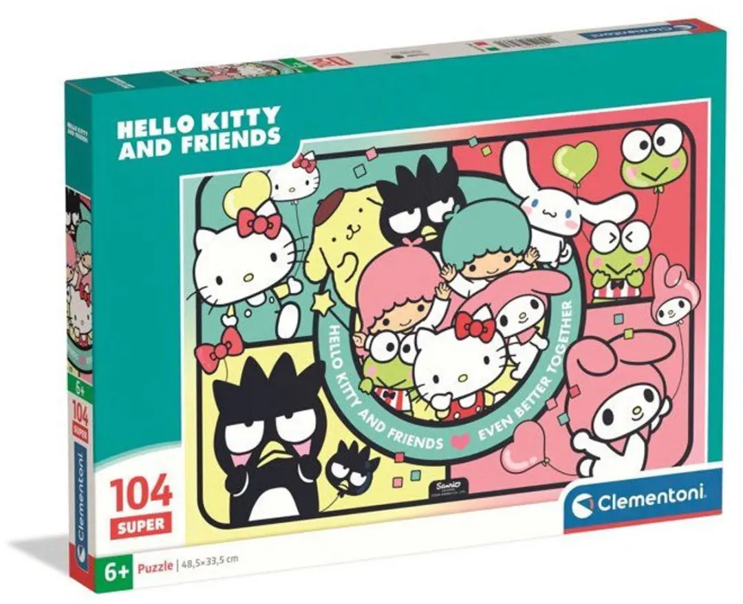 Clementoni Hello Kitty Puzzel 104 Stukjes - afbeelding 2 van 6