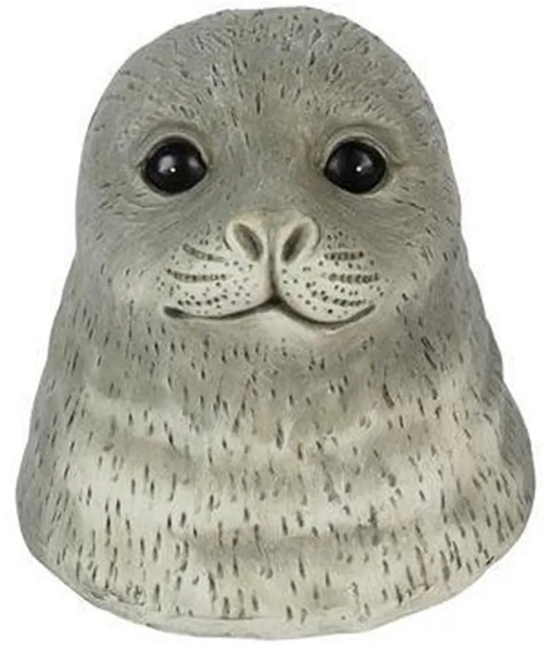 Countryfield knuffel zeehond pluche grijs 14,5x13,5cm speelgoed.