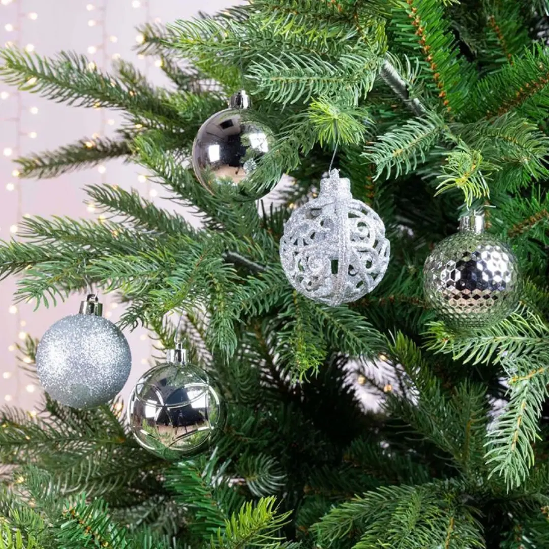 Decoris Kerstballenmix Ø6cm - 37 Stuks - afbeelding 4 van 6