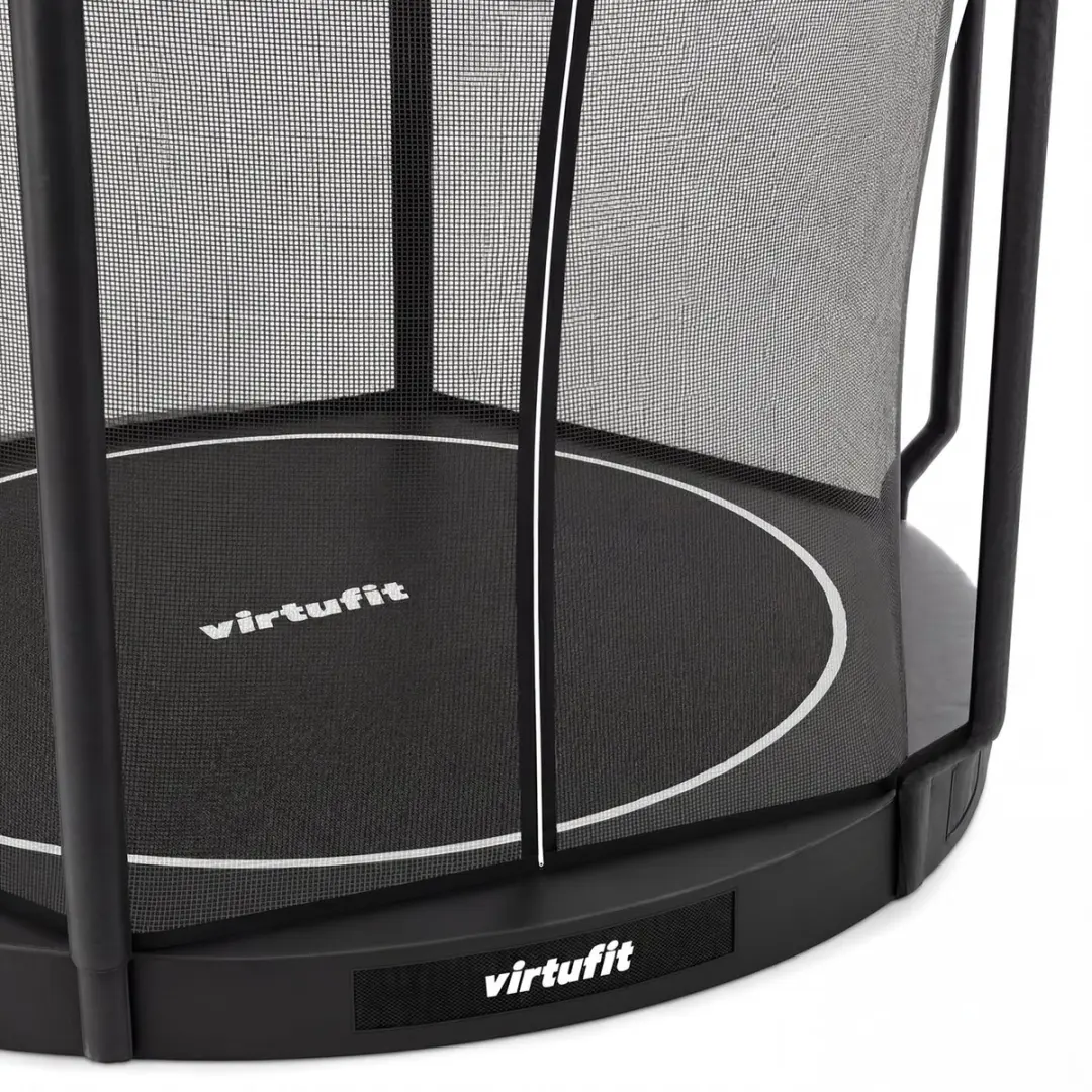 Virtufit Inground Trampoline Ø305cm - Zwart - afbeelding 5 van 6