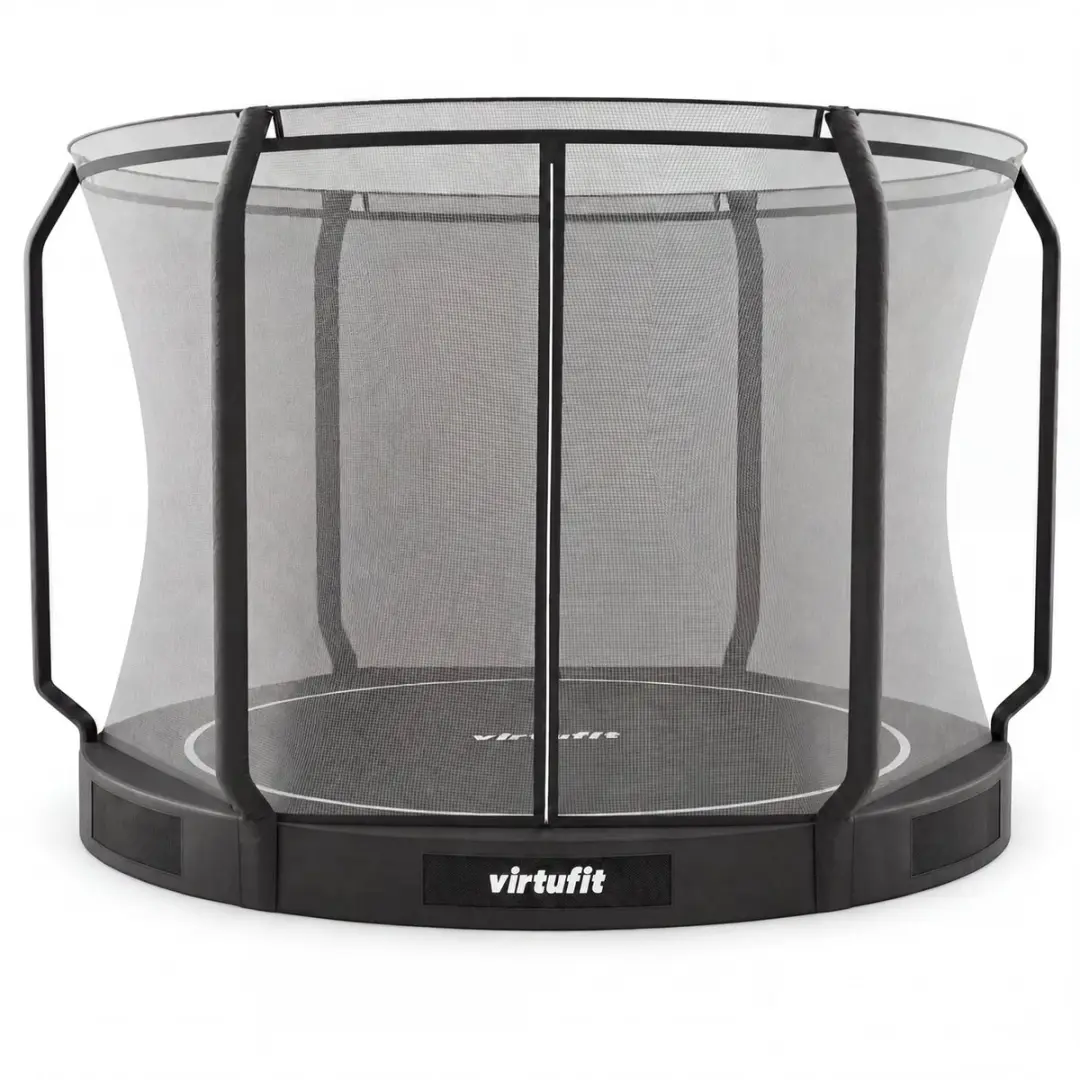 Virtufit Inground Trampoline Ø305cm - Zwart - afbeelding 6 van 6