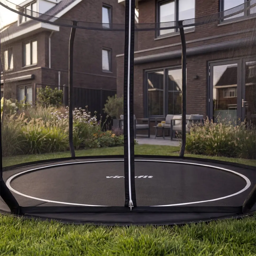 Virtufit GroundLevel Trampoline Ø251cm - Ingraaf - Zwart - afbeelding 5 van 6