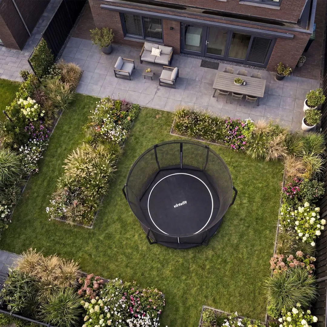 Virtufit GroundLevel Trampoline Ø251cm - Ingraaf - Zwart - afbeelding 3 van 6