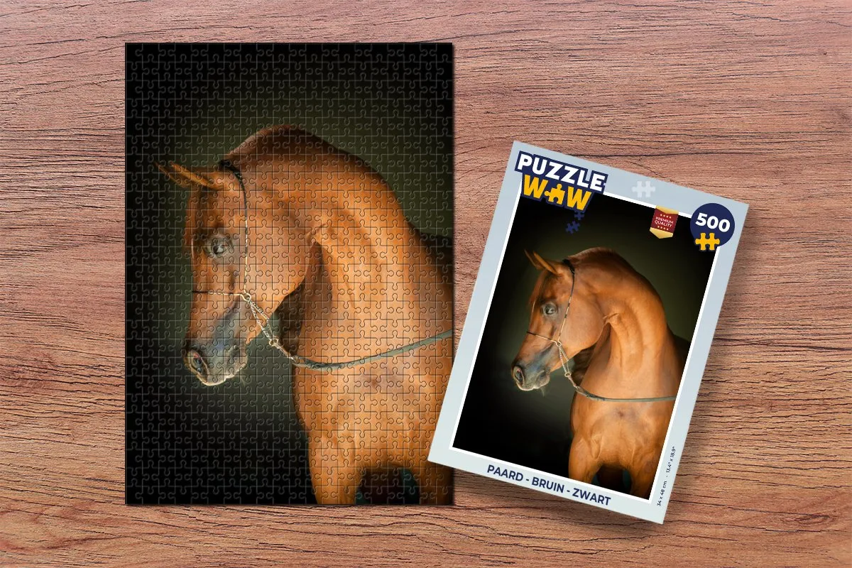 PuzzleWow Paard Legpuzzel 500 Stuks - Multicolor