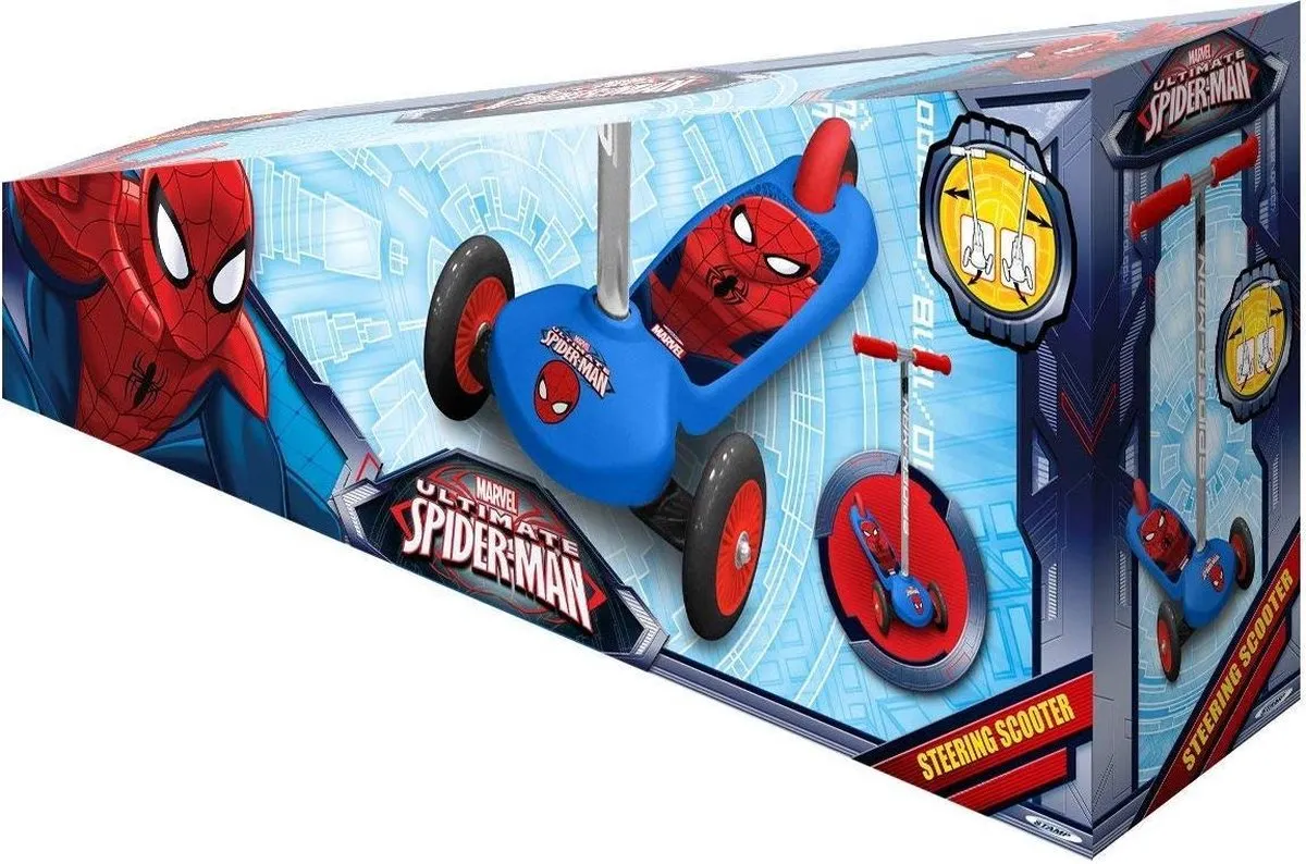 Marvel Spider-Man Step 3 Wielen - 80 Inch - Blauw