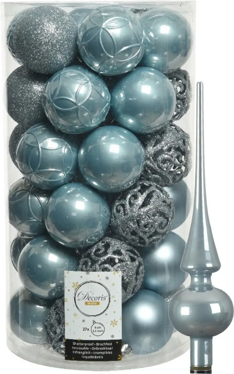 Kunststof kerstballen D6 cm